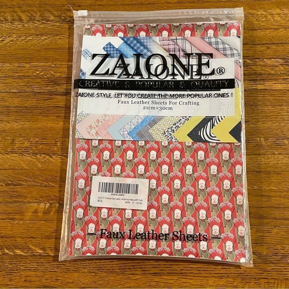 Faux Leather Sheets Christmas Set of 12 Sheets NWT - Picture 2 of 6